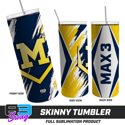 Skinny Metal Tumbler - Midland Bandits Baseball