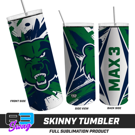 Skinny Metal Tumbler - Creekview Grizzlies