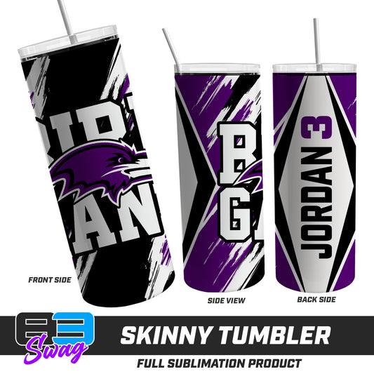 Skinny Metal Tumbler - Joliet Ravens Football