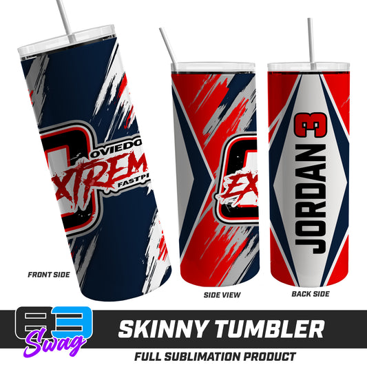 Skinny Metal Tumbler - Oviedo Extreme Softball