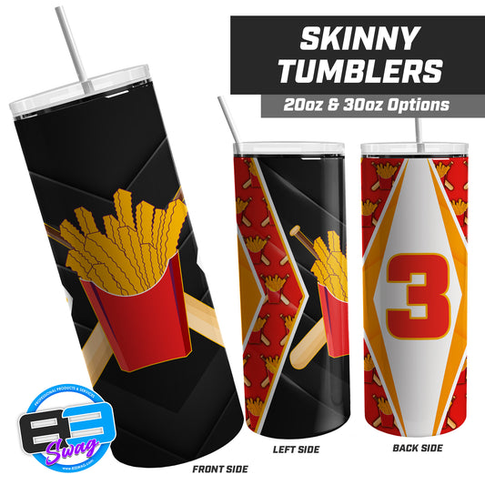 Team Rally Fries Baseball - 20oz & 30oz Skinny Tumbler