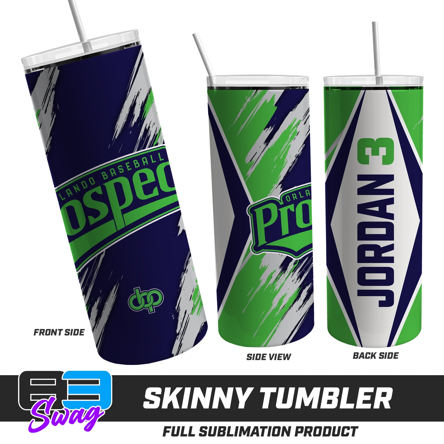 Skinny Metal Tumbler - Orlando Baseball Prospects - OBP