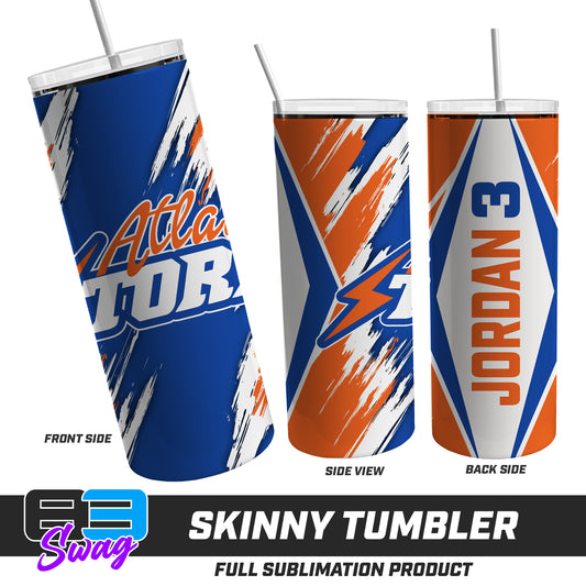 Skinny Metal Tumbler - Atlanta Storm