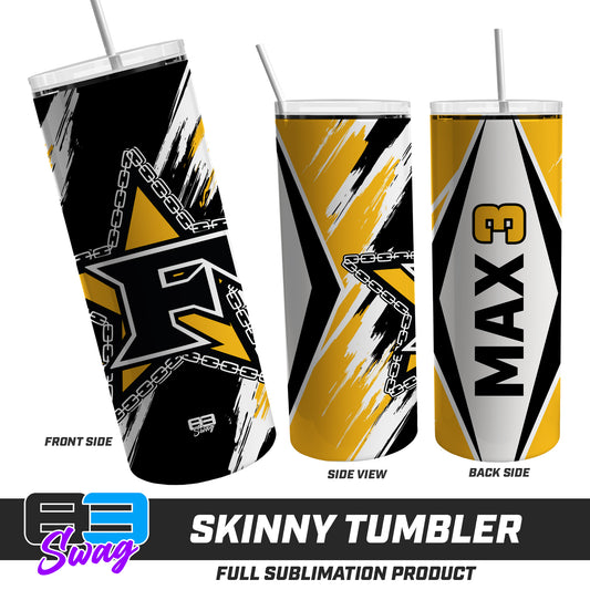 Skinny Metal Tumbler - 5 Star Mafia Baseball