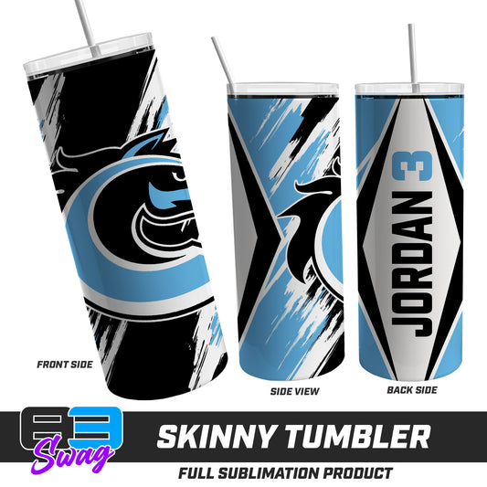 Skinny Metal Tumbler - Colts Baseball