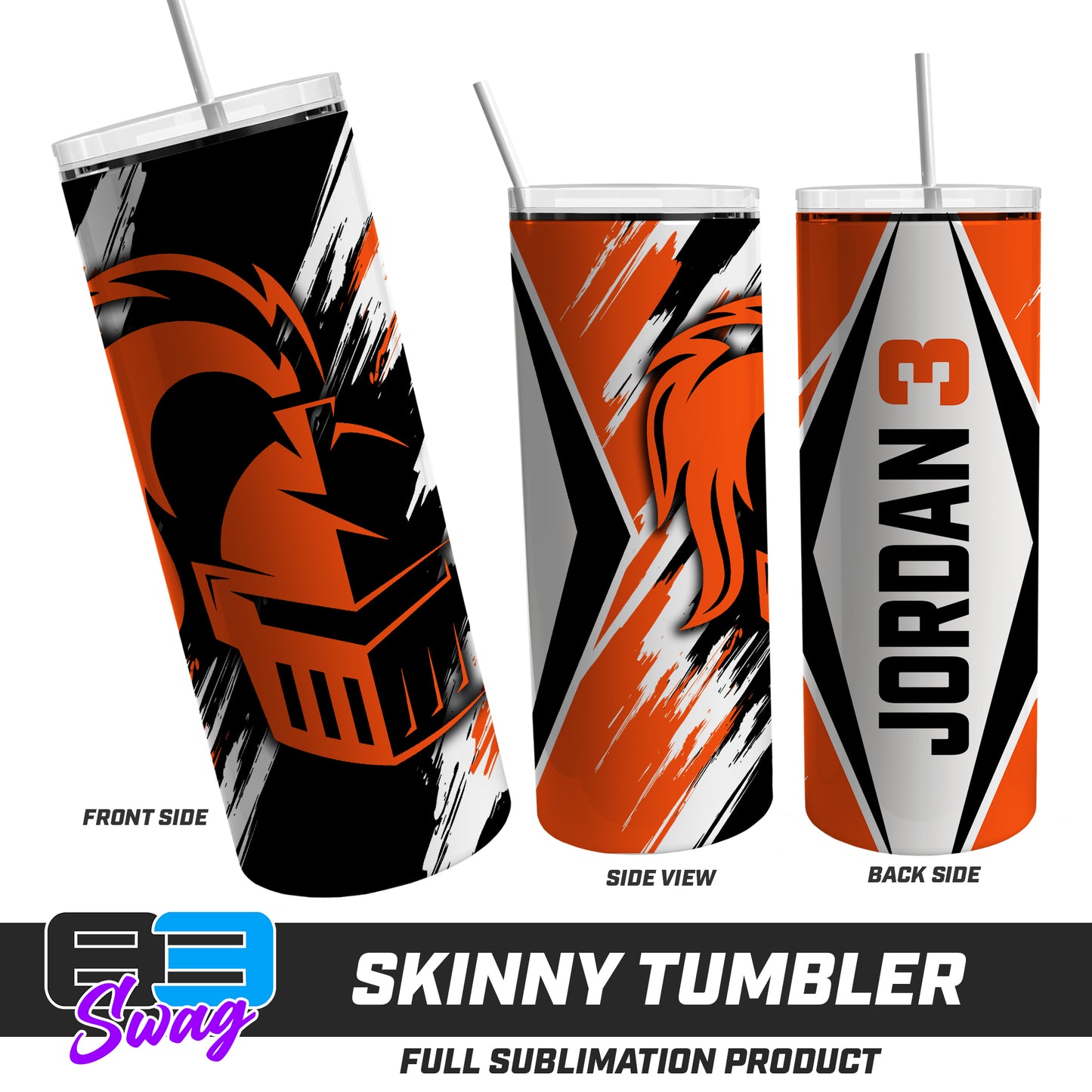 Skinny Metal Tumbler - Longwood Wrestling