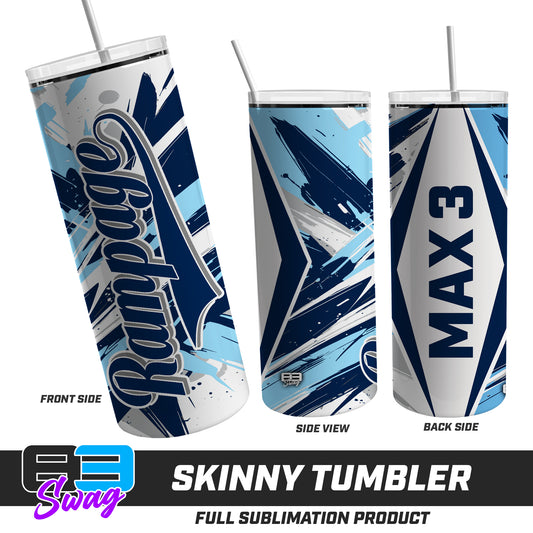 Skinny Metal Tumbler - Mississippi Rampage 2030 Softball V.26