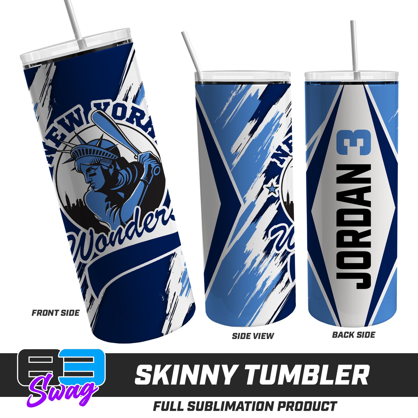 Skinny Metal Tumbler - New York Wonders