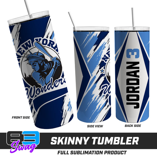 Skinny Metal Tumbler - New York Wonders