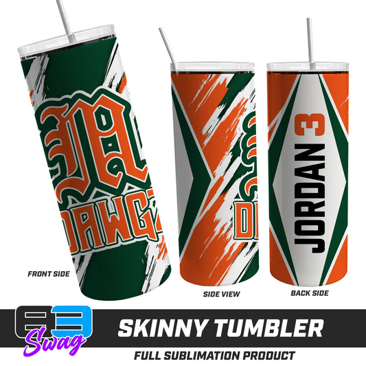 Skinny Metal Tumbler - Miami Metro Dawgz