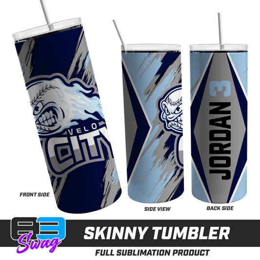 Skinny Metal Tumbler - Velocity Baseball