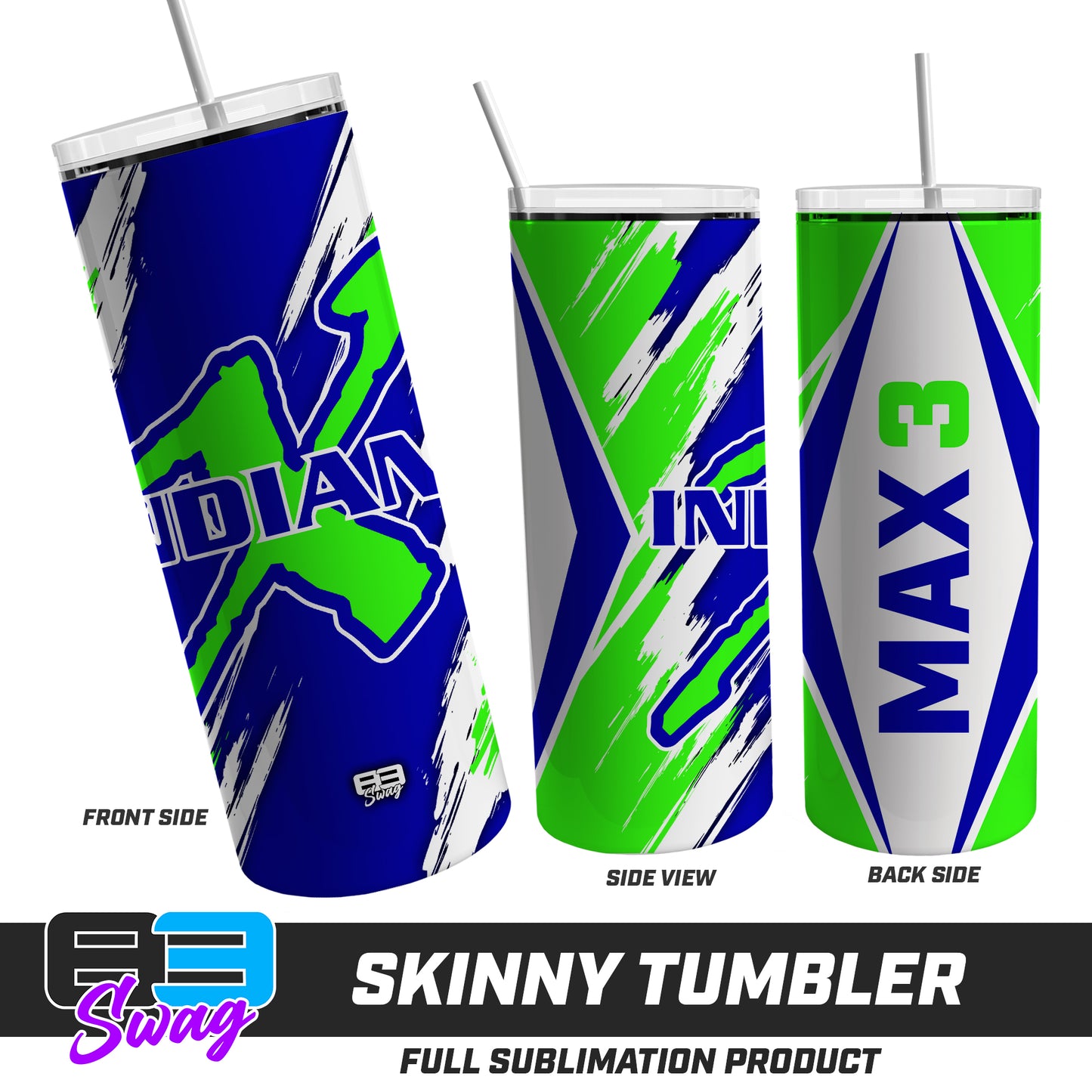 Skinny Metal Tumbler - Indiana Xtreme Softball