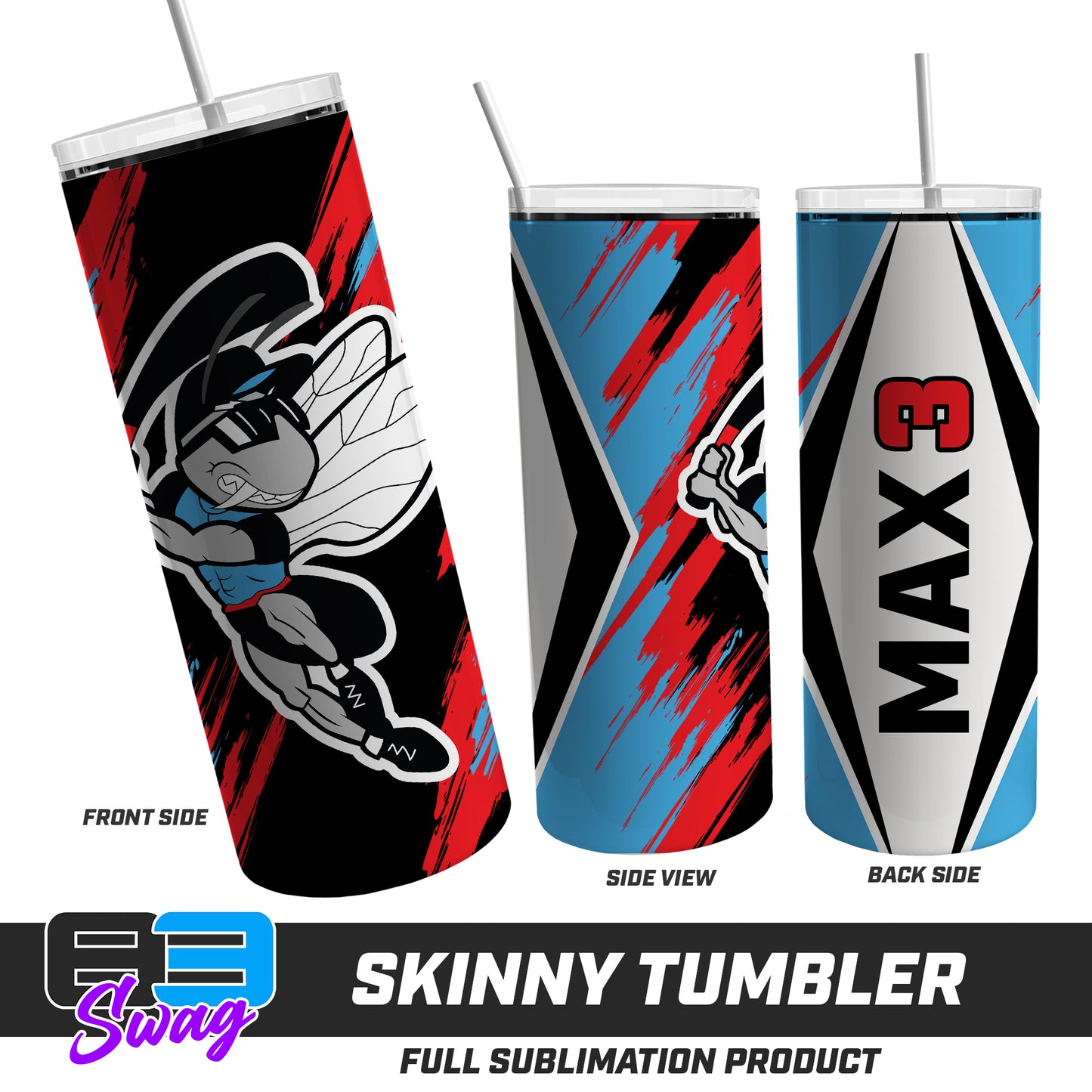 Skinny Metal Tumbler - NBC Gnats Baseball