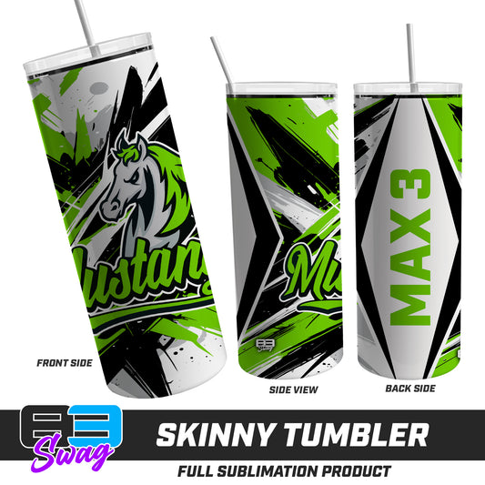 Skinny Metal Tumbler - Mustangs
