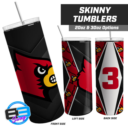 Prosper Cardinals Football - 20oz & 30oz Skinny Tumbler
