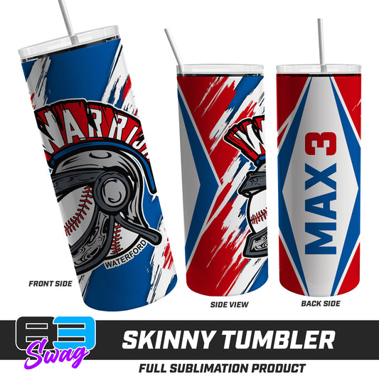 Skinny Metal Tumbler - Waterford Warriors - 2024 Fall Edition