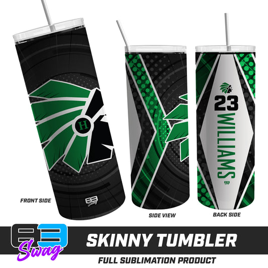 CUSTOM Skinny Metal Tumbler - Hopatcong Warriors