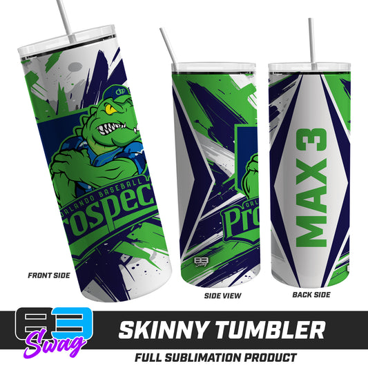Skinny Metal Tumbler - Orlando Baseball Prospects - Swamp Kings V.2026
