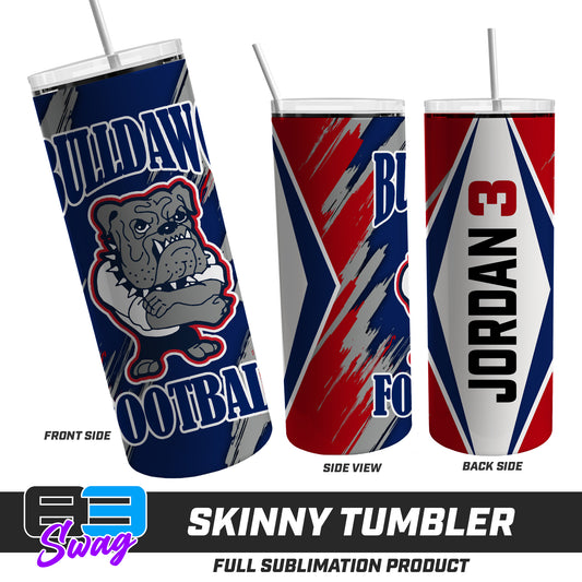 Skinny Metal Tumbler - St. Denis Bulldawgs