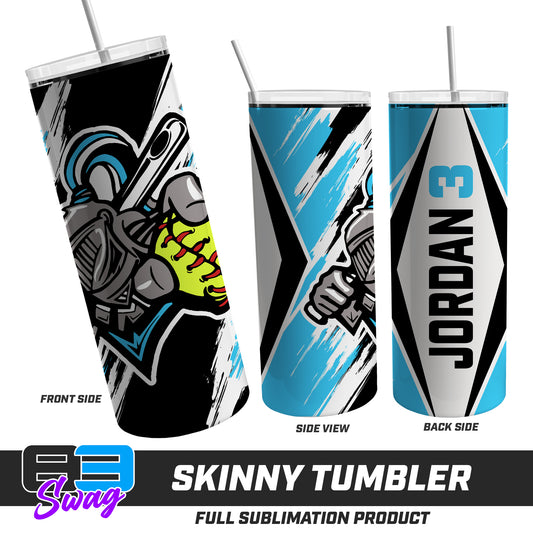 Skinny Metal Tumbler - Knights Softball