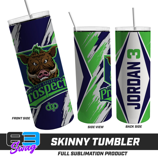 Skinny Metal Tumbler - Orlando Baseball Prospects - War Hogs