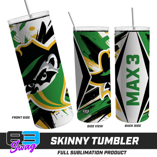 Skinny Metal Tumbler - Bandits Baseball