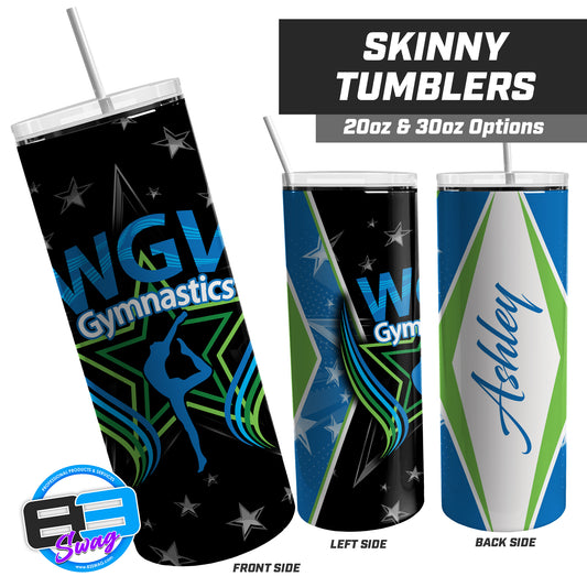 WGV Gymnastics BLACK - 20oz & 30oz Skinny Tumbler