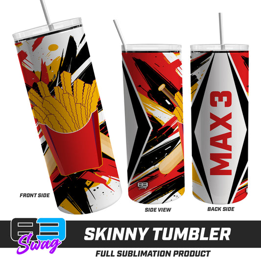 Skinny Metal Tumbler - Team Rally Fries Baseball