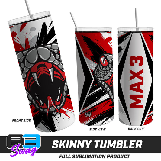 Skinny Metal Tumbler - Black Creek Cottonmouths