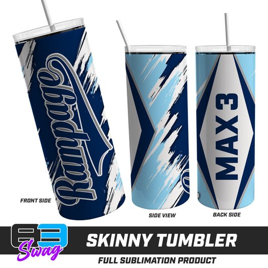 Skinny Metal Tumbler - Mississippi Rampage 2030 Softball