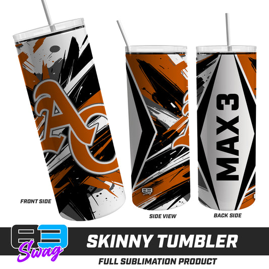 Skinny Metal Tumbler - ANCIENT CITY REDS 2026 VERSION