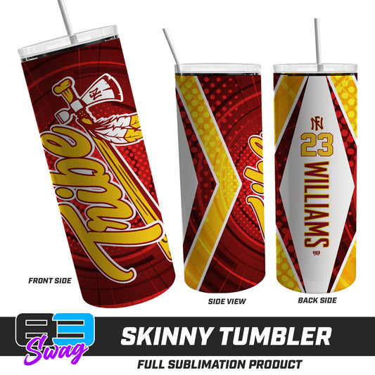 CUSTOM Skinny Metal Tumbler - North Florida Tribe