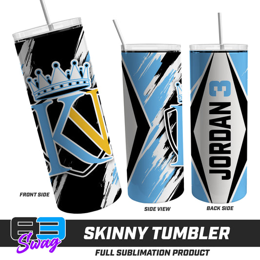 Skinny Metal Tumbler - Kingdom Nation Baseball