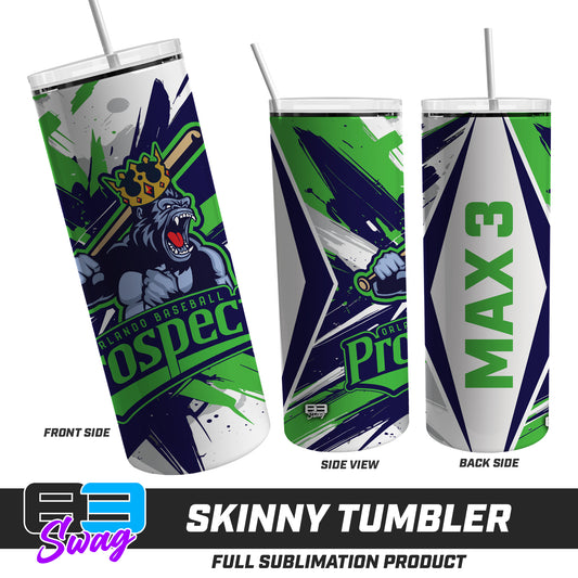 Skinny Metal Tumbler - Orlando Baseball Prospects - Gorilla Kings V.2026