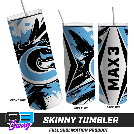 Skinny Metal Tumbler - Colts Baseball
