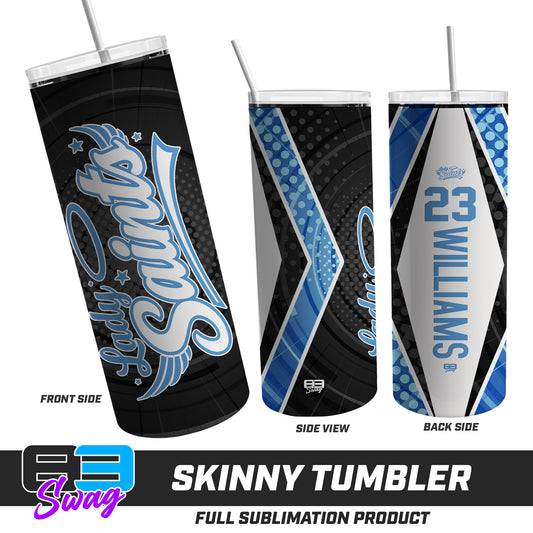 CUSTOM Skinny Metal Tumbler - Lady Saints Softball