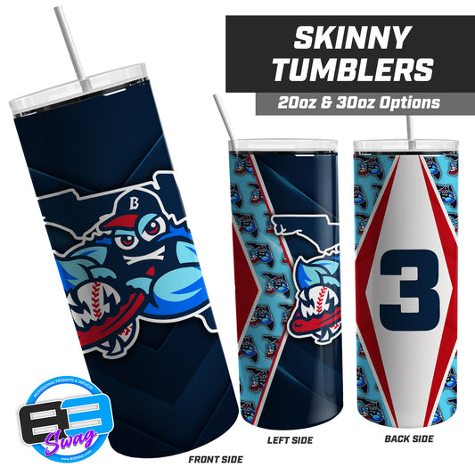 FCA Blueclaws Baseball - 20oz & 30oz Skinny Tumbler