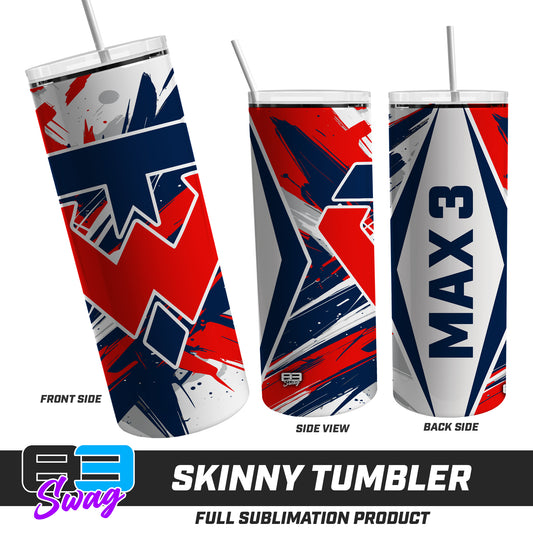 Skinny Metal Tumbler - Tampa Warriors Baseball