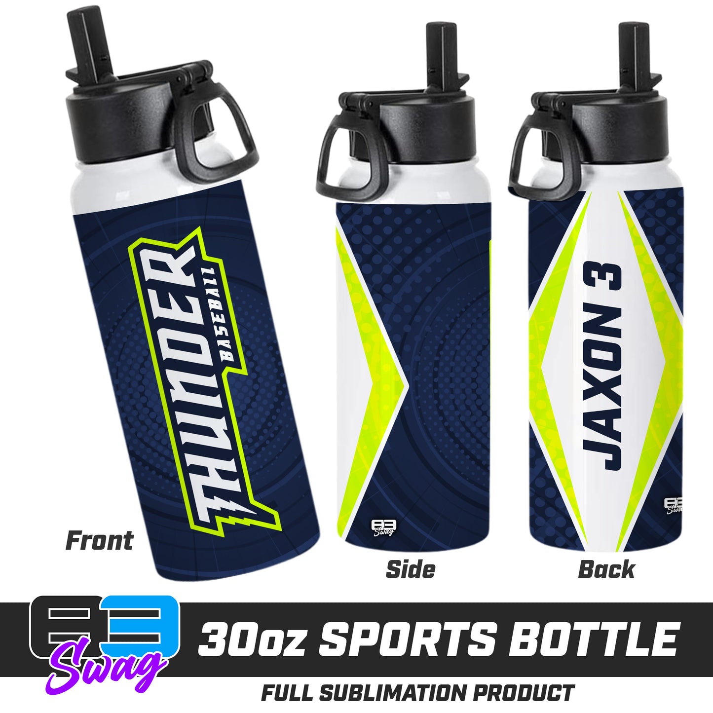 CUSTOM 30oz Sports Tumbler - Ponte Vedra Thunder Baseball