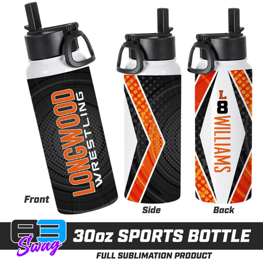 CUSTOM 30oz Sports Tumbler - Longwood Wrestling