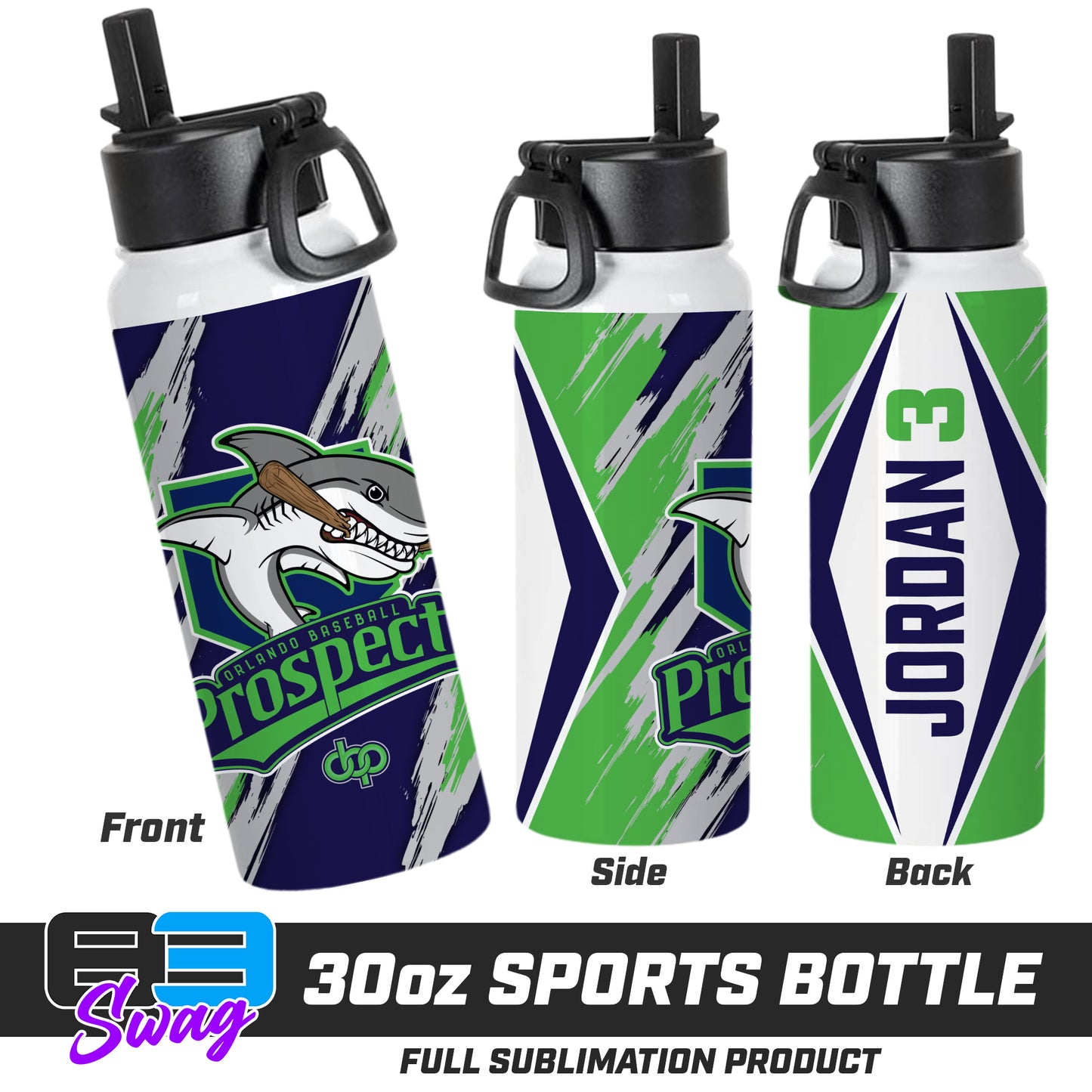 30oz Sports Tumbler - Orlando Baseball Prospects - Land Sharks