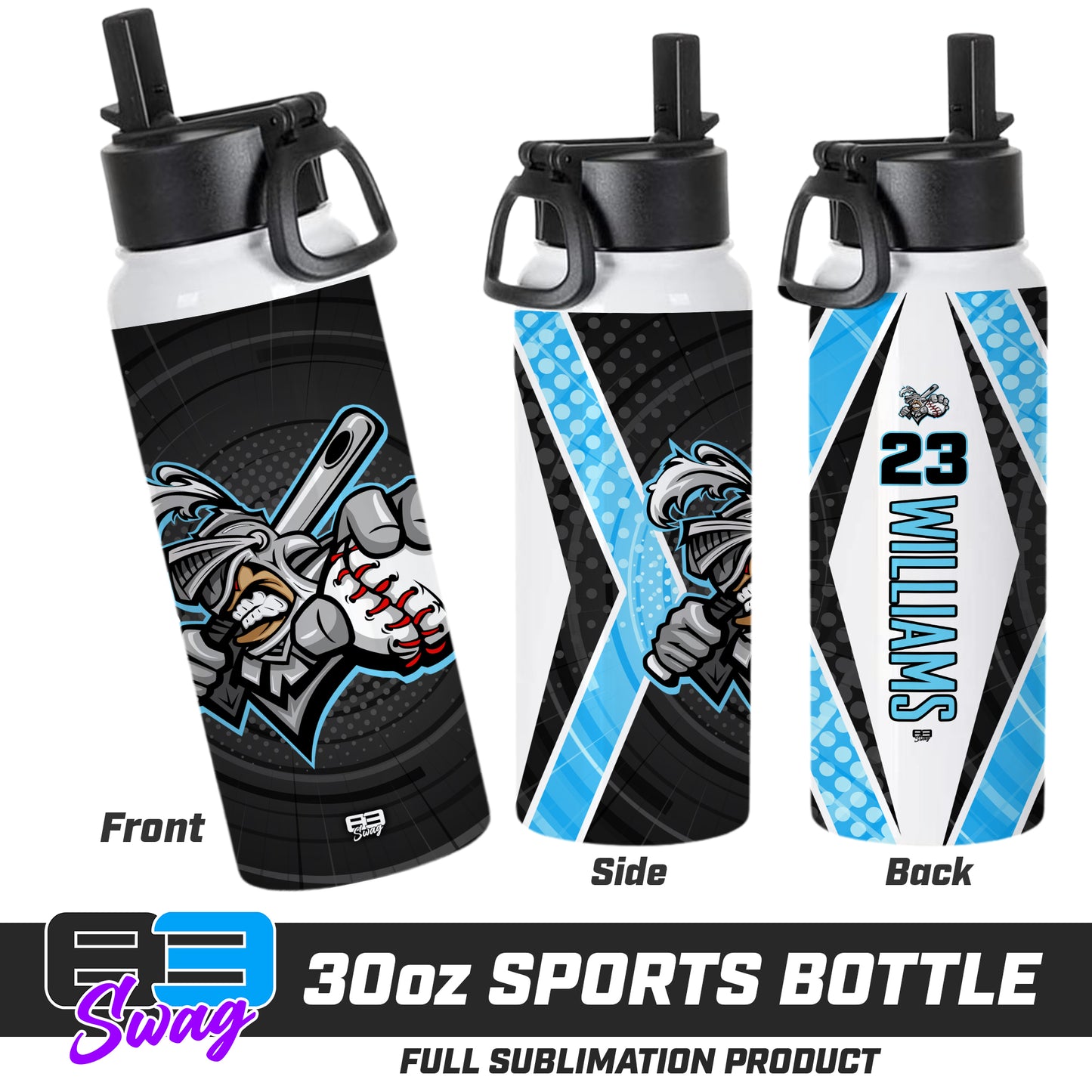 CUSTOM 30oz Sports Tumbler - Knights Baseball