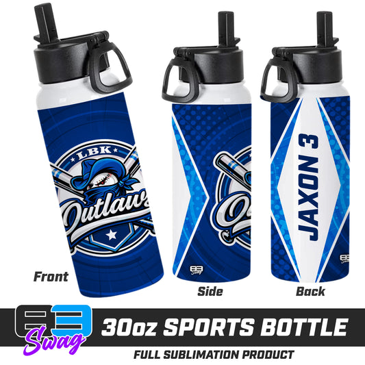 CUSTOM 30oz Sports Tumbler - LBK Outlaws Baseball