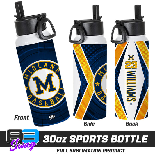 CUSTOM 30oz Sports Tumbler - Midland Baseball