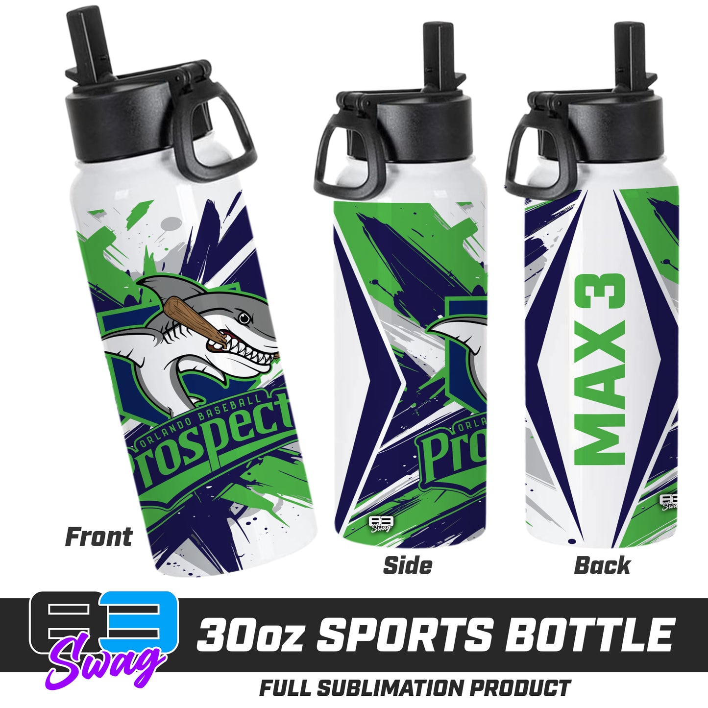 30oz Sports Tumbler - Orlando Baseball Prospects - Land Sharks V.2026
