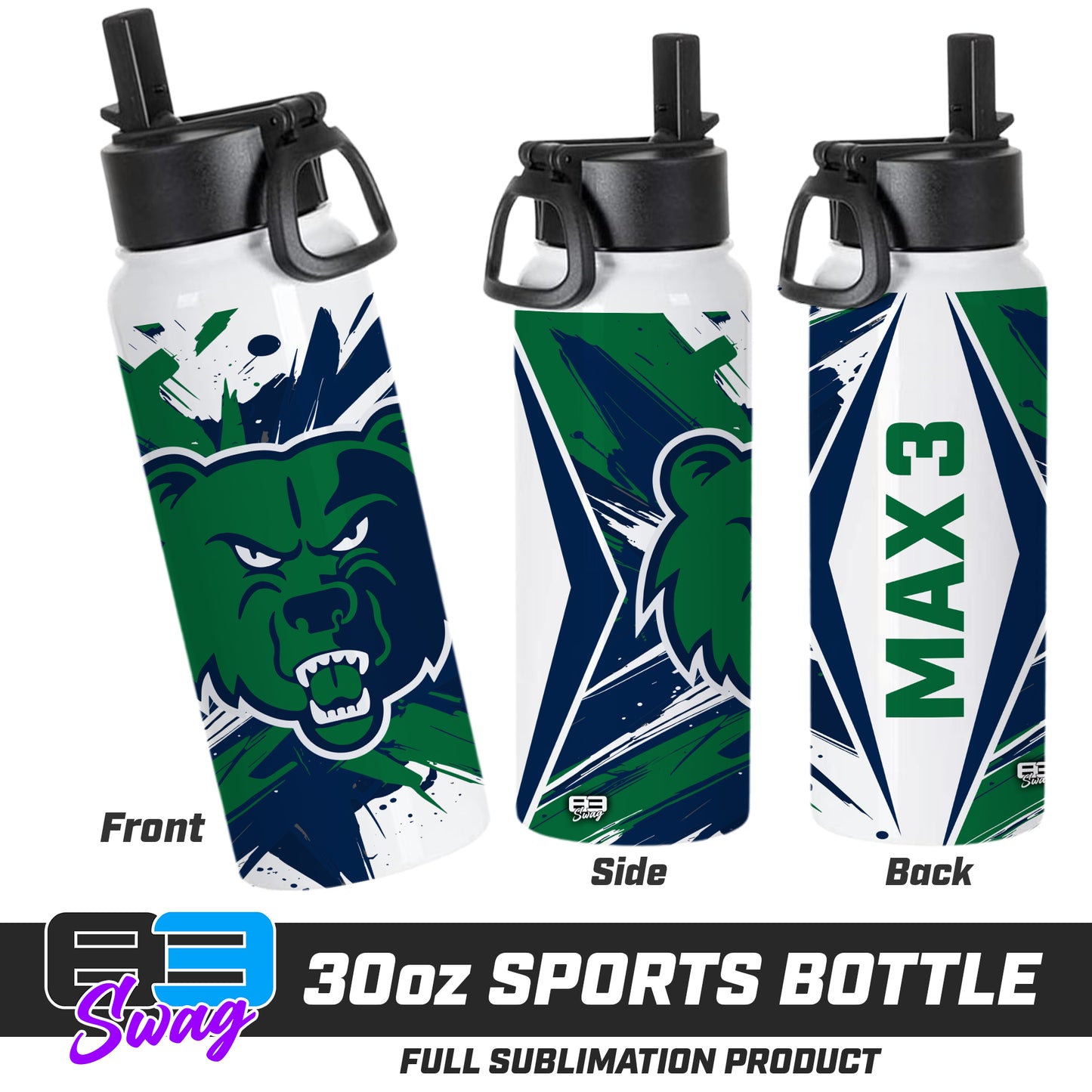 30oz Sports Tumbler - Creekview Grizzlies