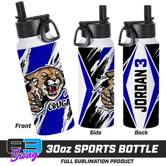 30oz Sports Tumbler - North Caroline Cougars Football