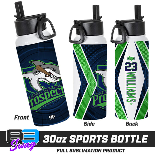 CUSTOM 30oz Sports Tumbler - Orlando Baseball Prospects - OBP - Land Sharks
