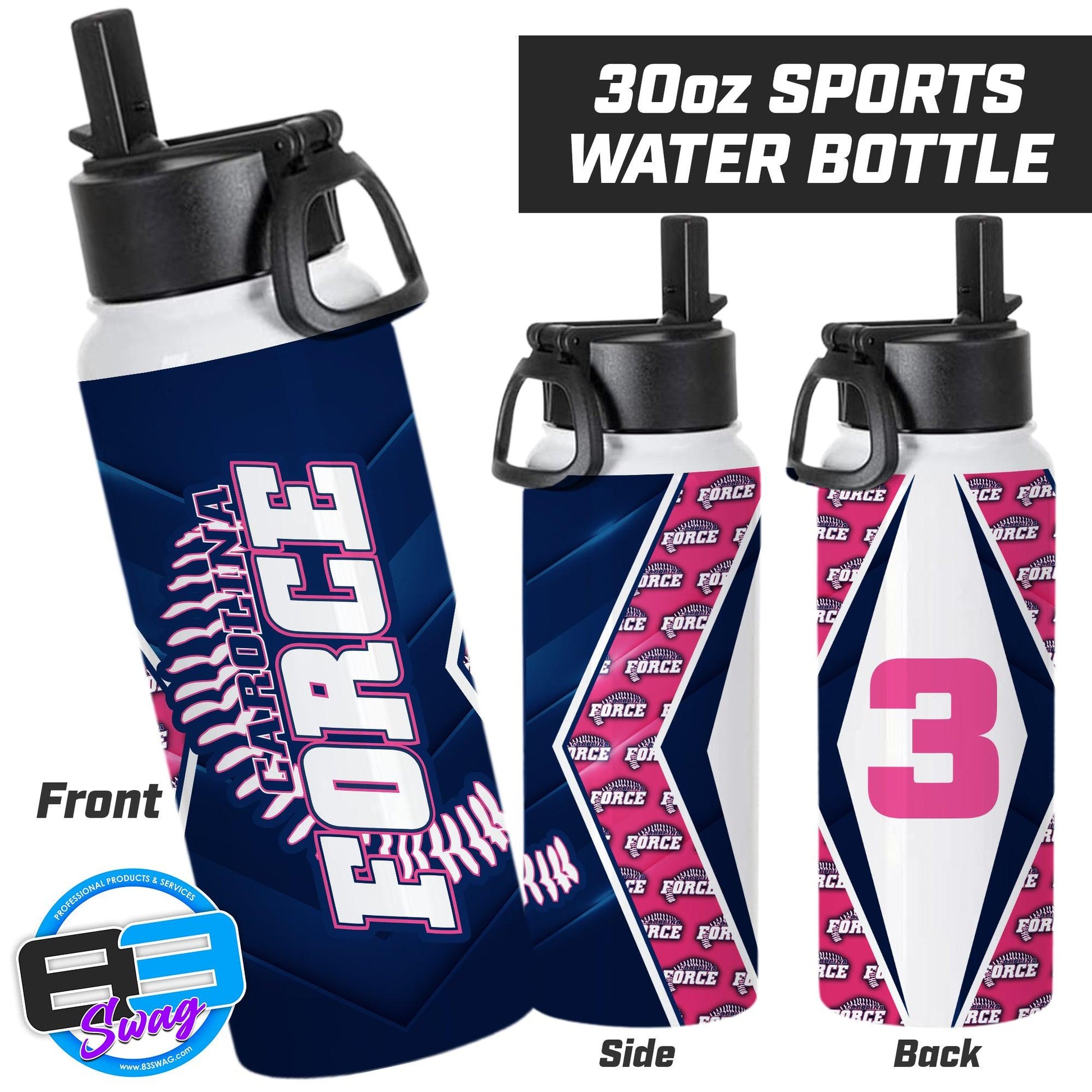 Carolina Force Softball - 30oz Sports Tumbler - 83Swag