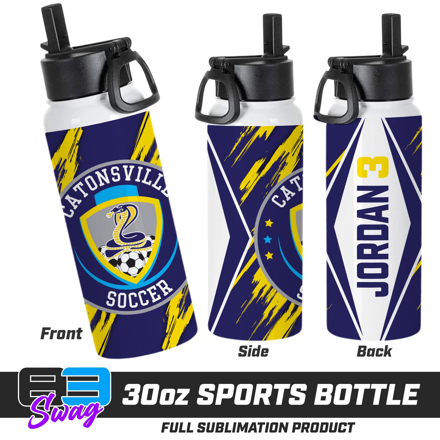 30oz Sports Tumbler - Catonsville Cobras Soccer